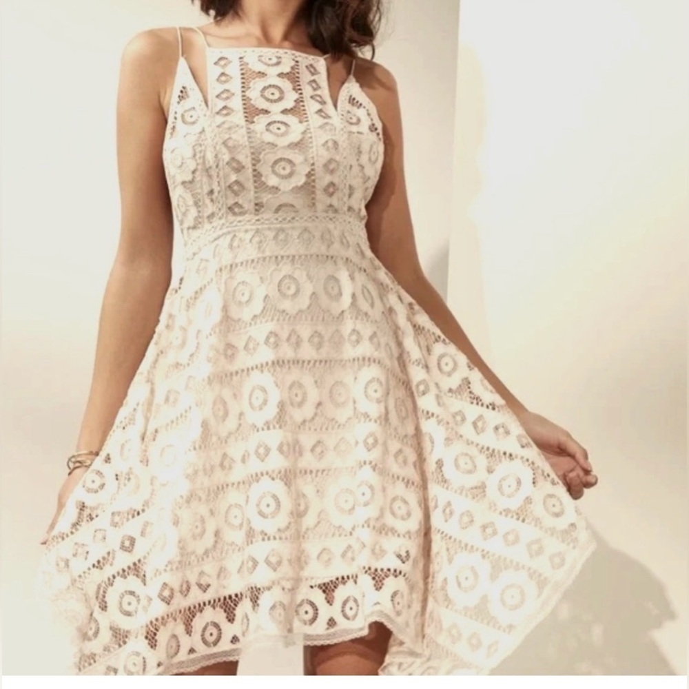 Free People just like honey lace dress 10